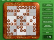 Gry logiczne Sudoku zapewniają rozrywkę a również ćwiczenia koncentracji i pamięci - przykładowa plansza z menu